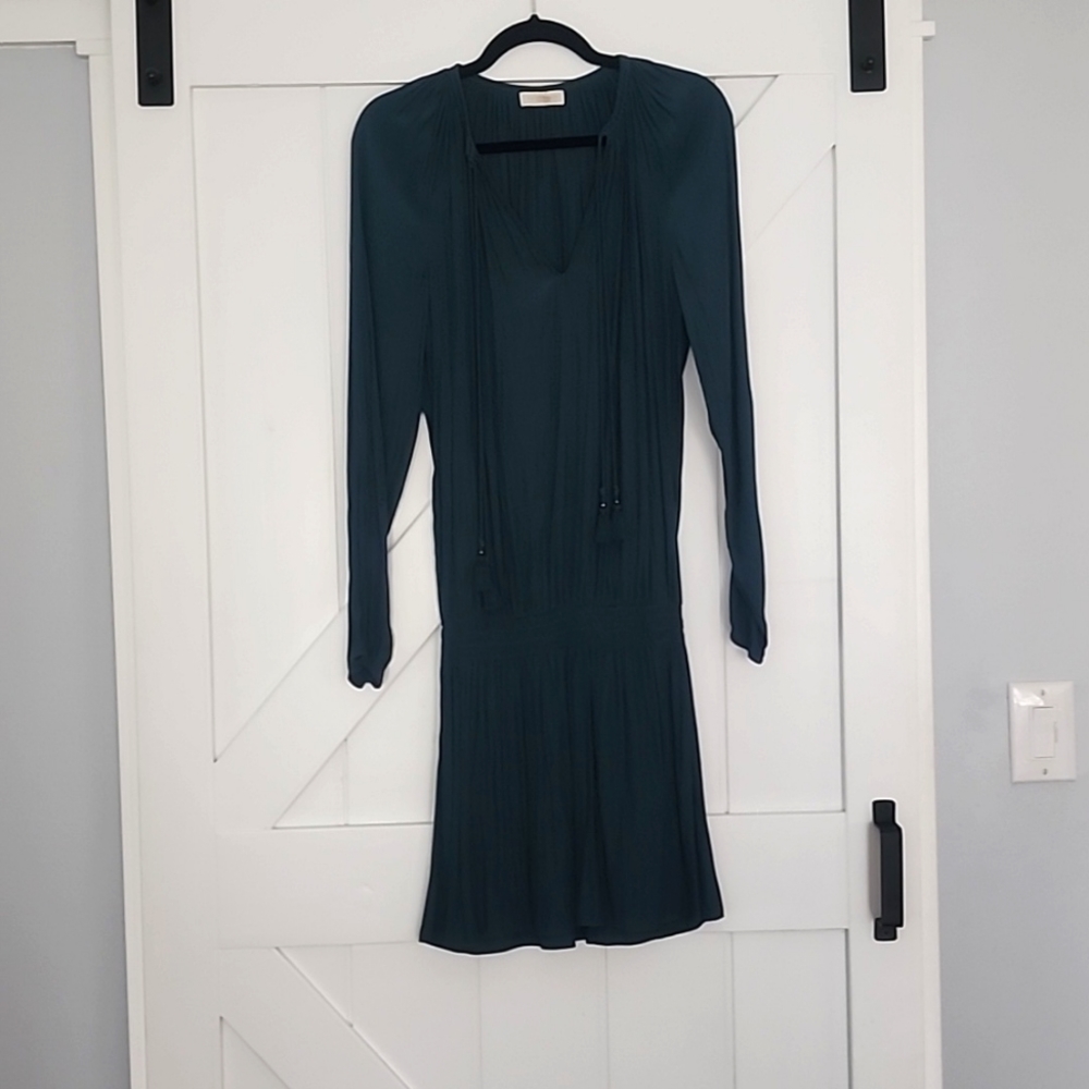 Ramy Brook Teal Long Sleeve Dress